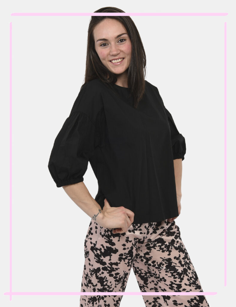 Camicia bluse elegante da donna scontata - Blusa Sundek Nero