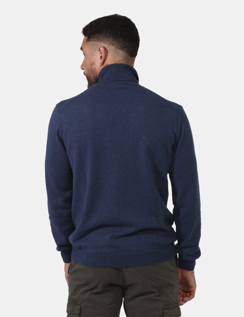 Lupetto da uomo maglia a collo alta scontata dolcevita - Maglione dolcevita Concept83 Blu