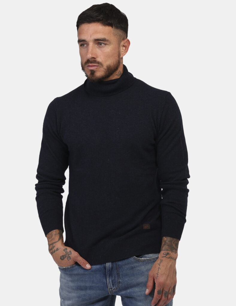 Maglione invernale pesante da uomo scontato - Maglione Yes Zee Blu