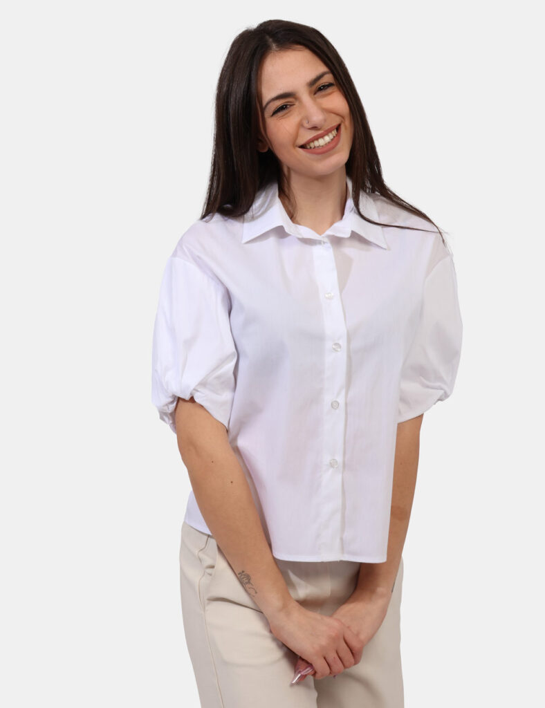 Camicia bluse elegante da donna scontata - Camicia Rue De Clerie Bianco