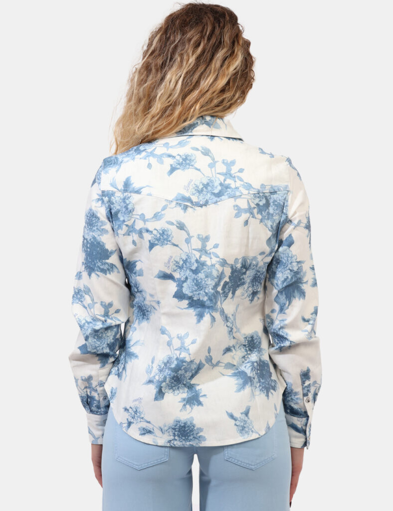 Camicia bluse elegante da donna scontata - Camicia Guess Blu