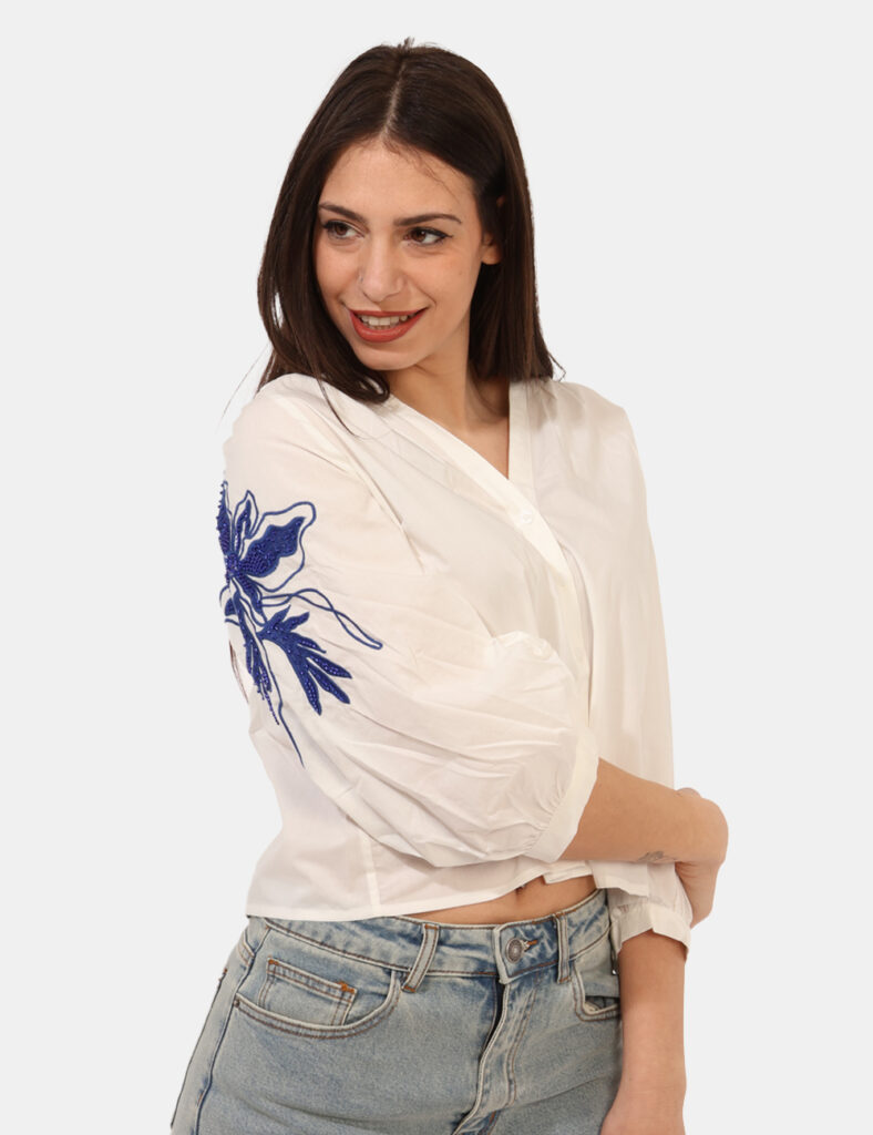 Camicia bluse elegante da donna scontata - Camicia Desigual Bianco