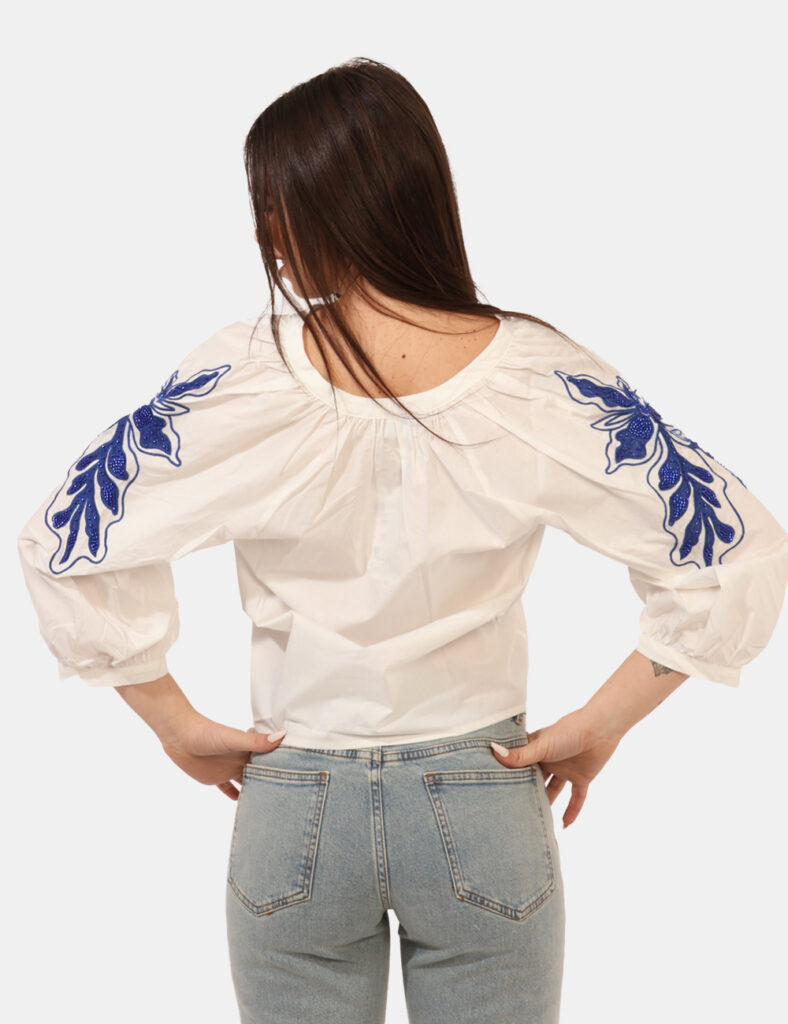 Camicia bluse elegante da donna scontata - Camicia Desigual Bianco