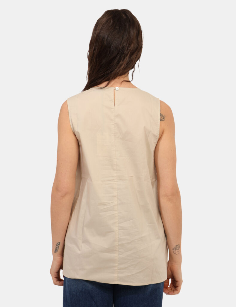 Camicia bluse elegante da donna scontata - Top Rue De Clerie Beige