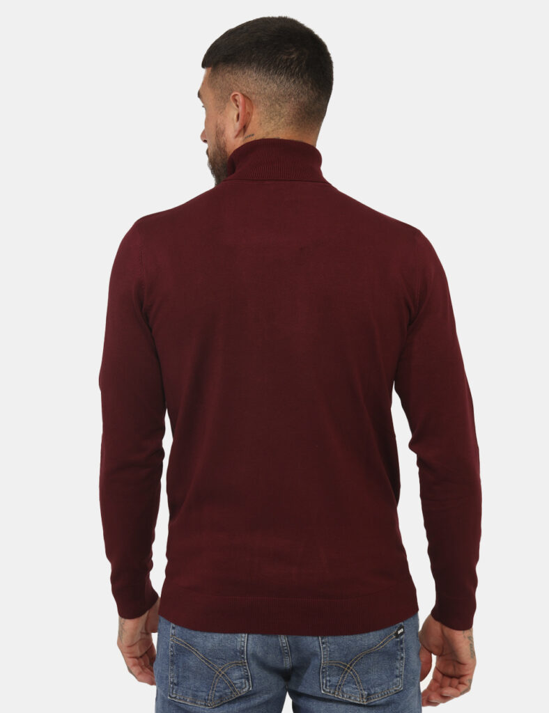 Maglione invernale pesante da uomo scontato - Maglione Prj22. Rosso