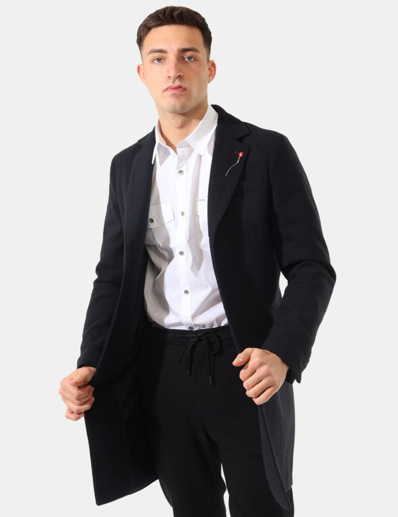 Outlet cappotti da uomo scontati - Cappotto Bernese Nero