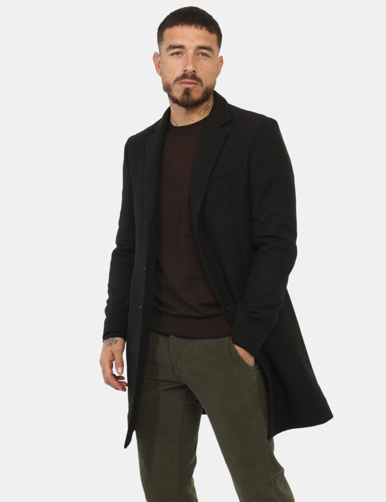 Outlet cappotti da uomo scontati - Cappotto Prj22. Nero