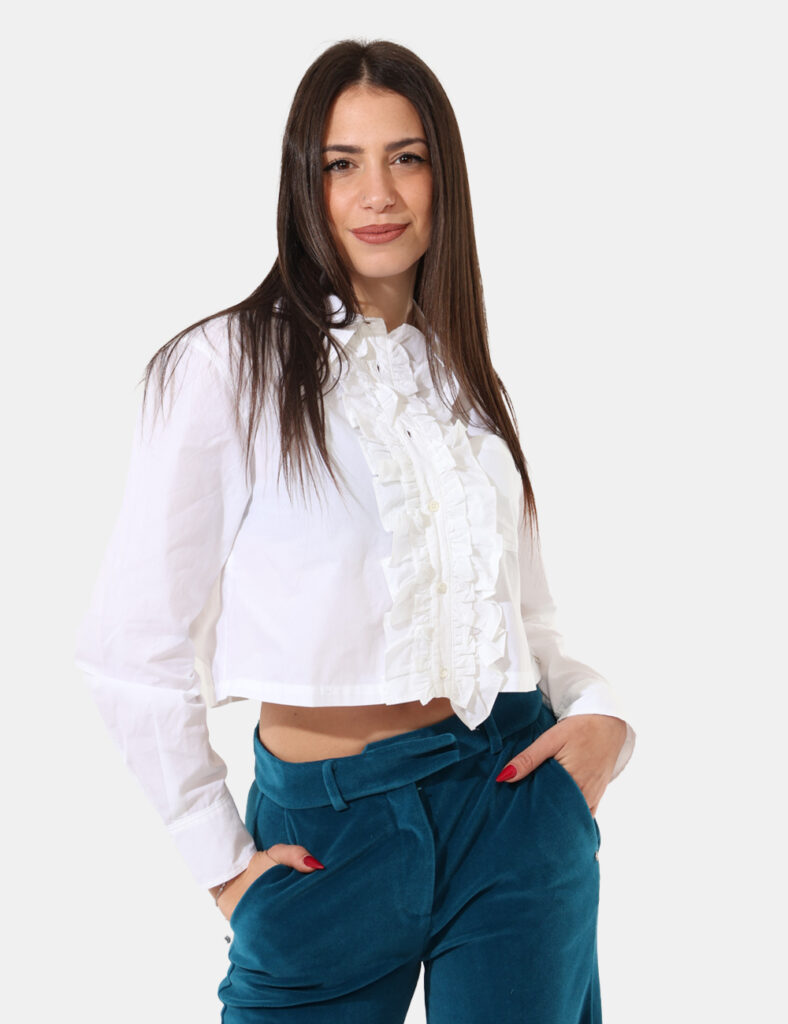 Camicia bluse elegante da donna scontata - Camicia Ottod'Ame Bianco