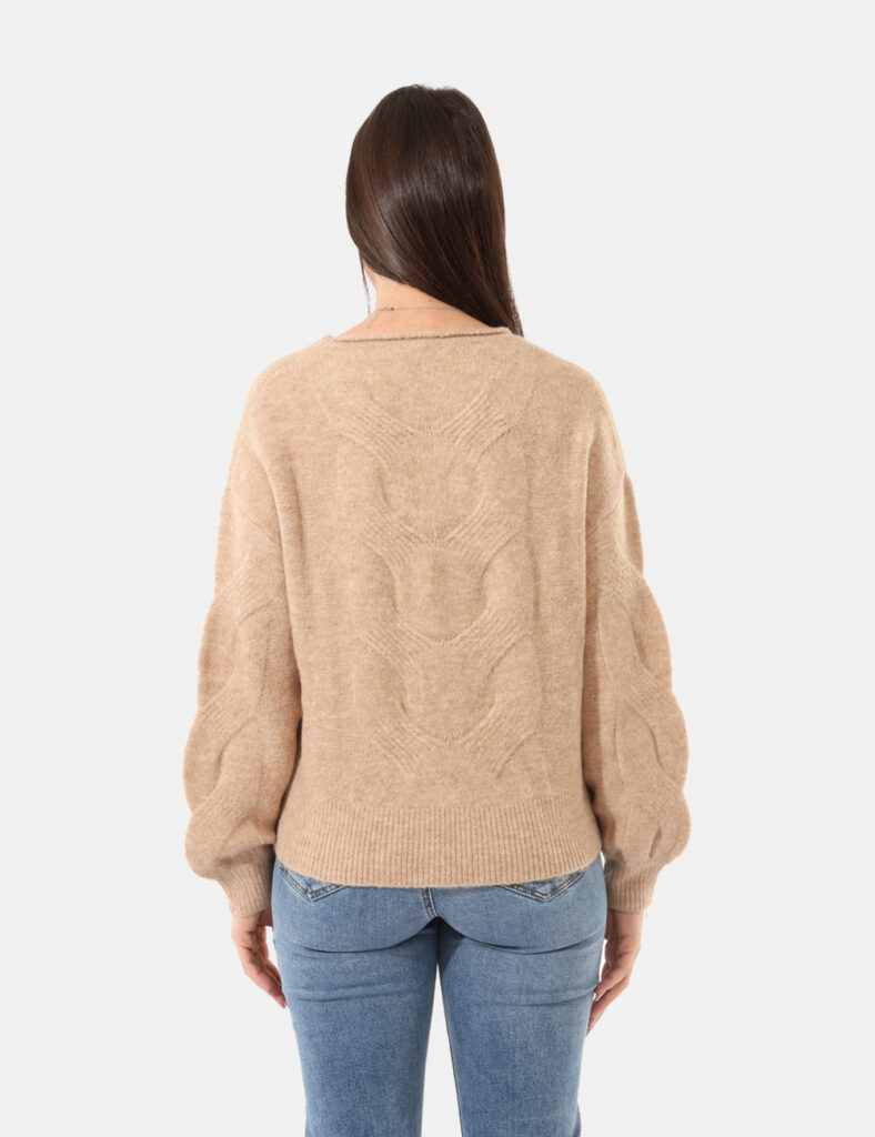 Maglione da donna invernale scontato - Maglione Rue De Clerie Beige