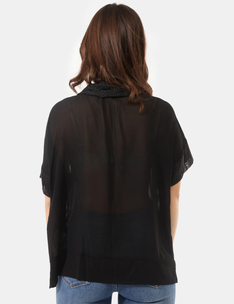 Camicia bluse elegante da donna scontata - Camicia Sandro Ferrone Nero