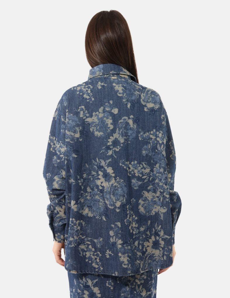 Camicia bluse elegante da donna scontata - Camicia Fracomina Blu taglia S