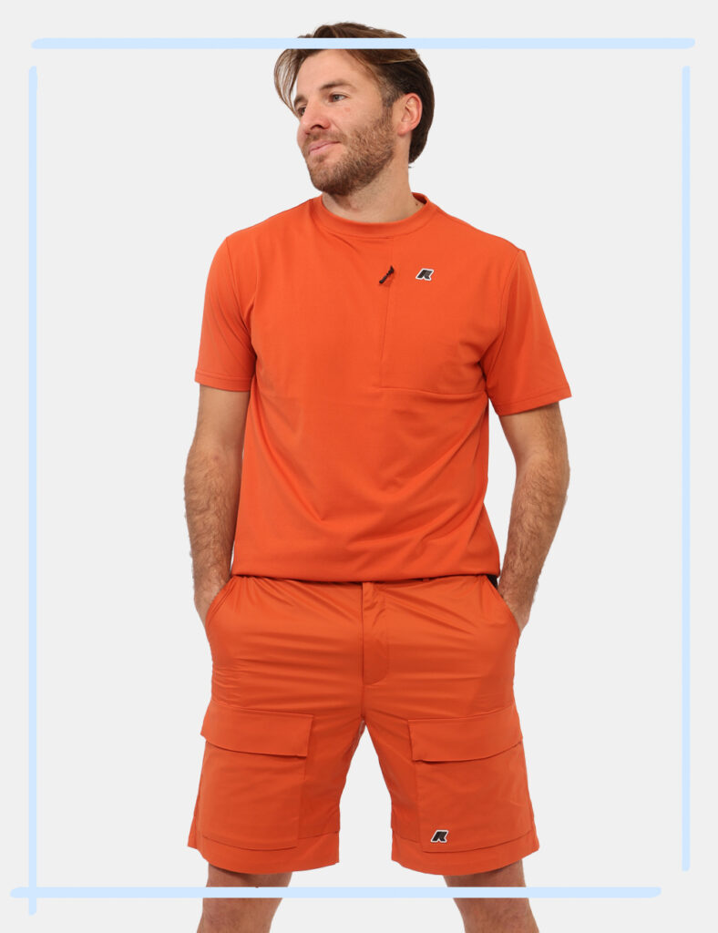 Bermuda da uomo - Bermuda K-Way Arancione tg.L