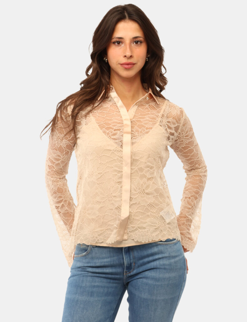 Camicia bluse elegante da donna scontata - Camicia Guess Rosa