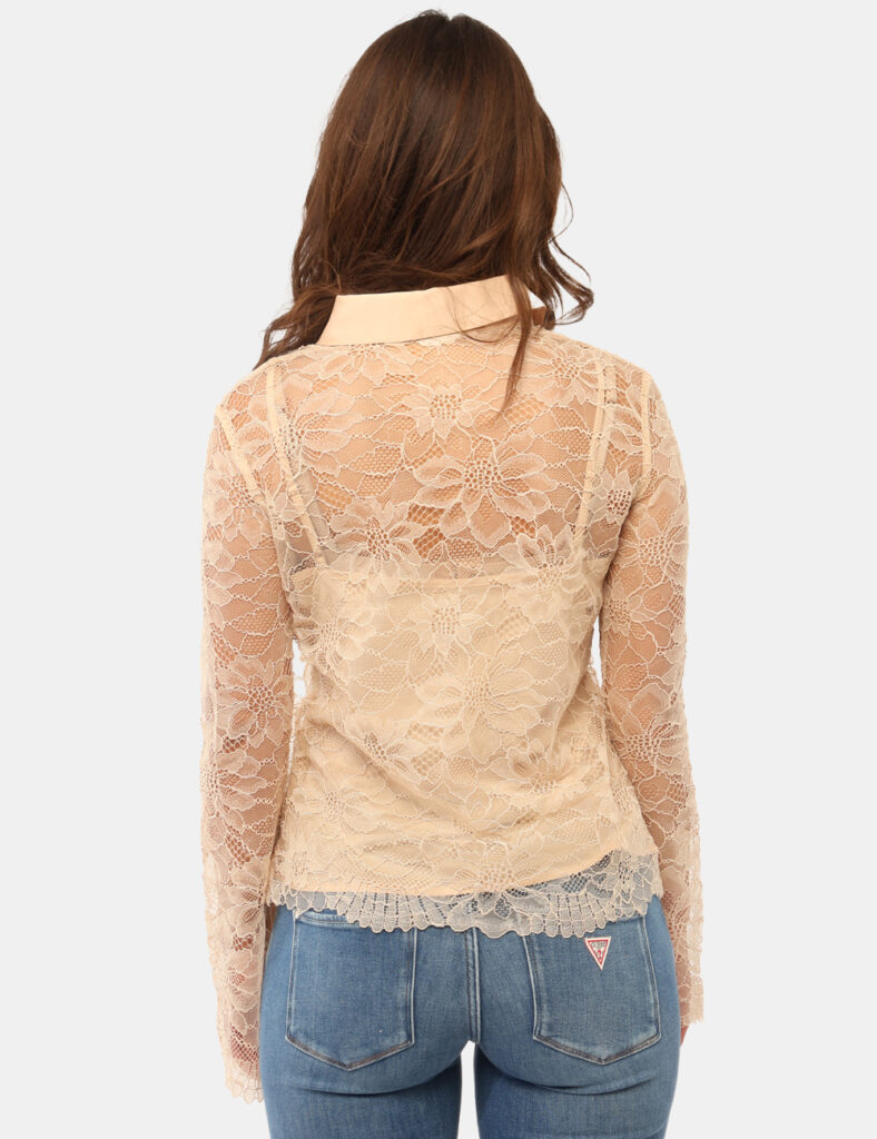 Camicia bluse elegante da donna scontata - Camicia Guess Rosa
