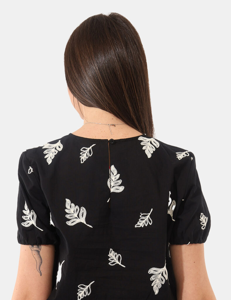 Camicia bluse elegante da donna scontata - Top Denny Rose Nero tg.S