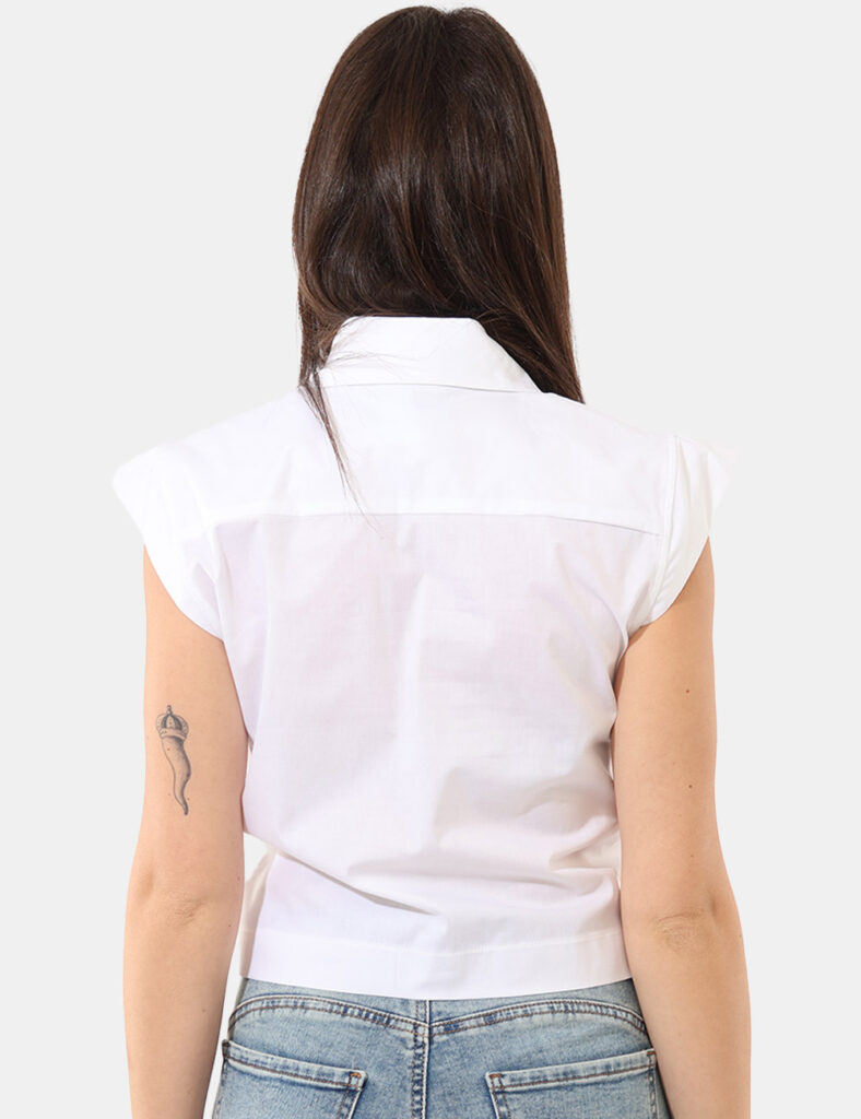 Camicia bluse elegante da donna scontata - Top Denny Rose Bianco tg.S