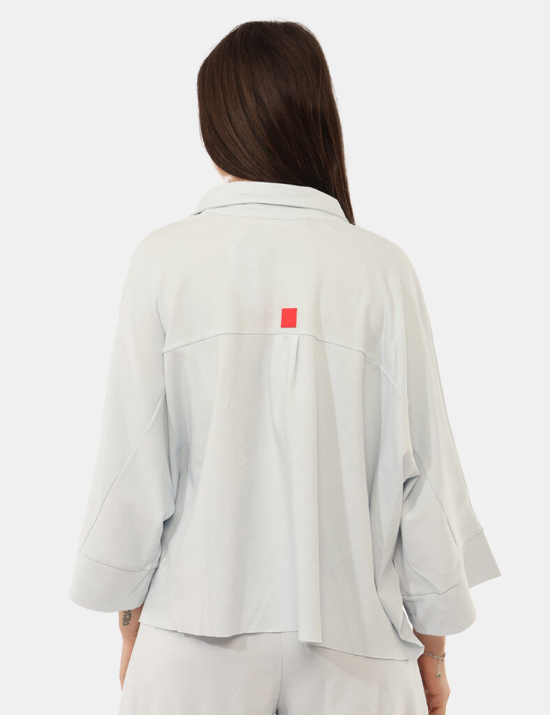 Camicia bluse elegante da donna scontata - Camicia Via Delle Rose Azzurra