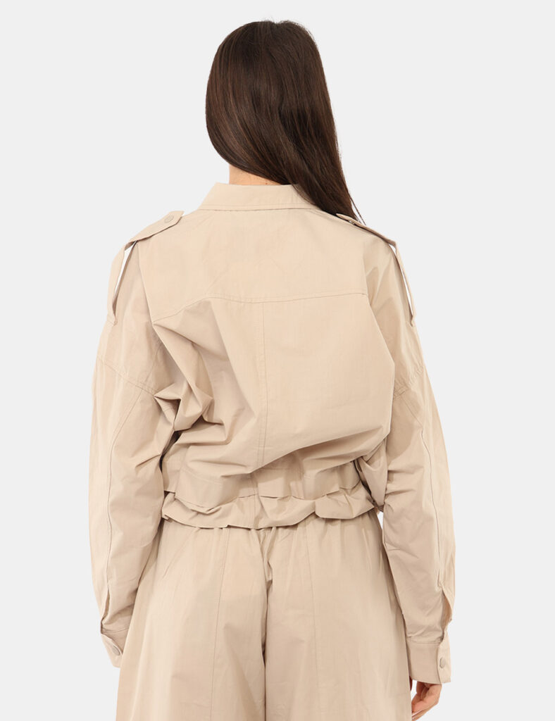 Camicia bluse elegante da donna scontata - Camicia Via Delle Rose Beige