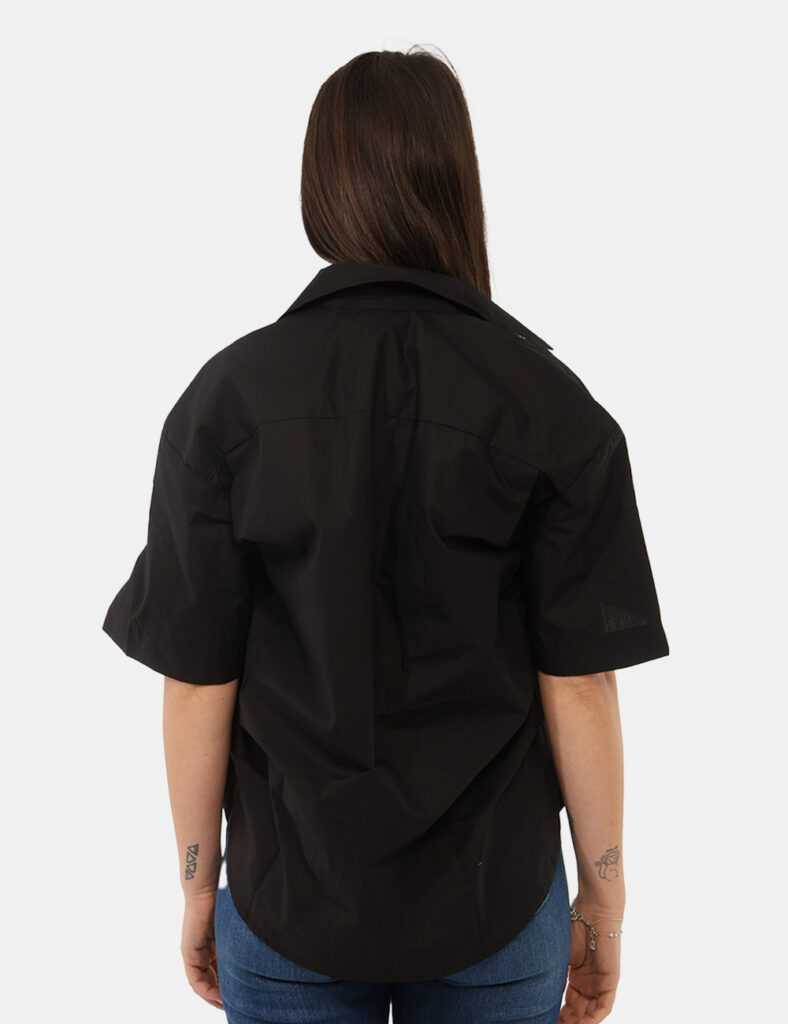 Camicia bluse elegante da donna scontata - Camicia Via Delle Rose Nera