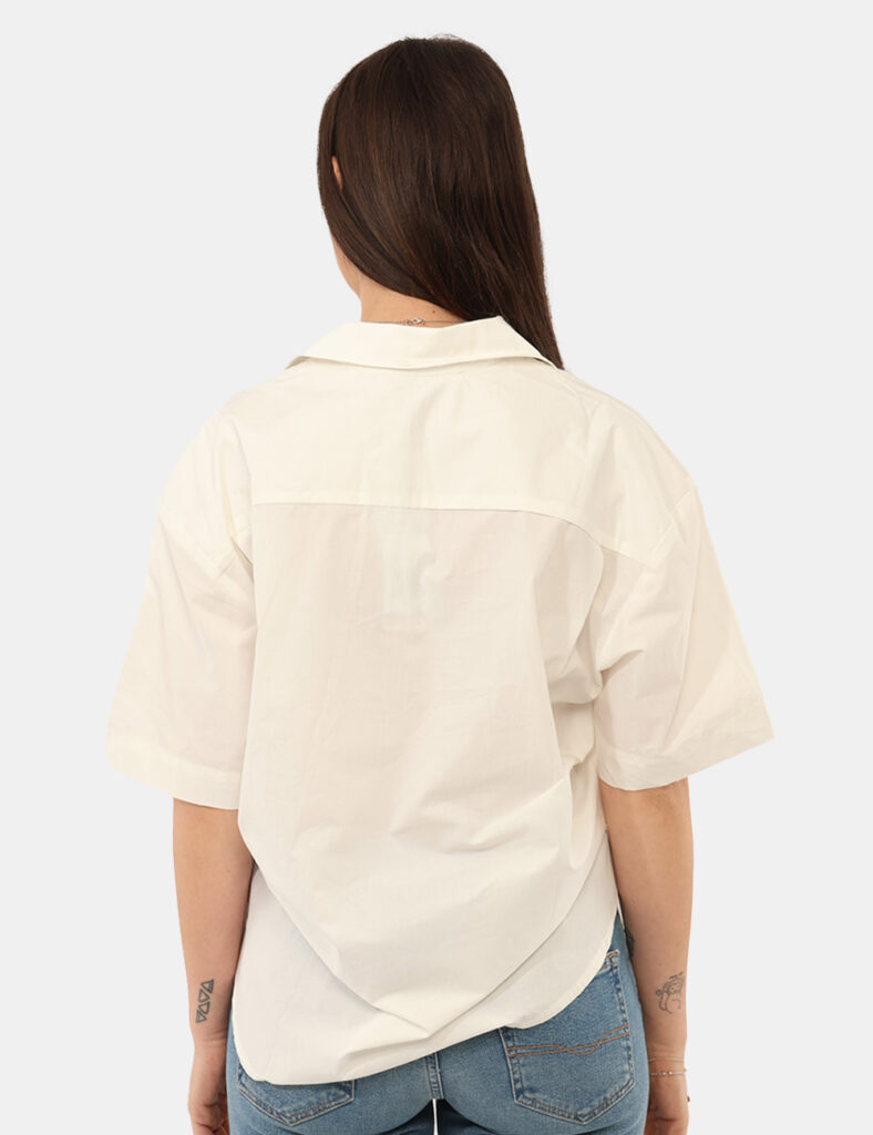 Camicia bluse elegante da donna scontata - Camicia Via Delle Rose Bianca